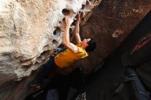 Bouldering in Hueco Tanks on 12/16/2019 with Blue Lizard Climbing and Yoga

Filename: SRM_20191216_1530480.jpg
Aperture: f/5.6
Shutter Speed: 1/250
Body: Canon EOS-1D Mark II
Lens: Canon EF 16-35mm f/2.8 L