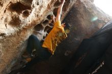 Bouldering in Hueco Tanks on 12/16/2019 with Blue Lizard Climbing and Yoga

Filename: SRM_20191216_1531060.jpg
Aperture: f/9.0
Shutter Speed: 1/250
Body: Canon EOS-1D Mark II
Lens: Canon EF 16-35mm f/2.8 L