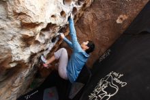 Bouldering in Hueco Tanks on 12/16/2019 with Blue Lizard Climbing and Yoga

Filename: SRM_20191216_1533000.jpg
Aperture: f/4.5
Shutter Speed: 1/250
Body: Canon EOS-1D Mark II
Lens: Canon EF 16-35mm f/2.8 L