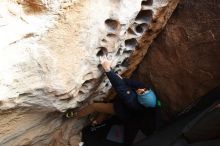 Bouldering in Hueco Tanks on 12/16/2019 with Blue Lizard Climbing and Yoga

Filename: SRM_20191216_1537180.jpg
Aperture: f/5.0
Shutter Speed: 1/250
Body: Canon EOS-1D Mark II
Lens: Canon EF 16-35mm f/2.8 L