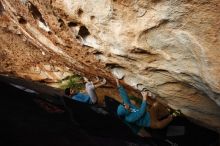 Bouldering in Hueco Tanks on 12/16/2019 with Blue Lizard Climbing and Yoga

Filename: SRM_20191216_1547510.jpg
Aperture: f/9.0
Shutter Speed: 1/250
Body: Canon EOS-1D Mark II
Lens: Canon EF 16-35mm f/2.8 L