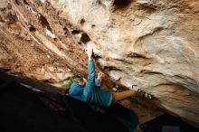 Bouldering in Hueco Tanks on 12/16/2019 with Blue Lizard Climbing and Yoga

Filename: SRM_20191216_1548030.jpg
Aperture: f/6.3
Shutter Speed: 1/250
Body: Canon EOS-1D Mark II
Lens: Canon EF 16-35mm f/2.8 L