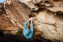 Bouldering in Hueco Tanks on 12/16/2019 with Blue Lizard Climbing and Yoga

Filename: SRM_20191216_1548280.jpg
Aperture: f/8.0
Shutter Speed: 1/250
Body: Canon EOS-1D Mark II
Lens: Canon EF 16-35mm f/2.8 L