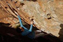 Bouldering in Hueco Tanks on 12/16/2019 with Blue Lizard Climbing and Yoga

Filename: SRM_20191216_1551130.jpg
Aperture: f/18.0
Shutter Speed: 1/250
Body: Canon EOS-1D Mark II
Lens: Canon EF 16-35mm f/2.8 L