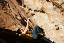 Bouldering in Hueco Tanks on 12/16/2019 with Blue Lizard Climbing and Yoga

Filename: SRM_20191216_1555180.jpg
Aperture: f/10.0
Shutter Speed: 1/500
Body: Canon EOS-1D Mark II
Lens: Canon EF 16-35mm f/2.8 L