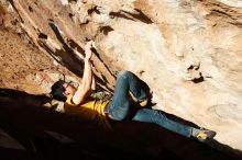 Bouldering in Hueco Tanks on 12/16/2019 with Blue Lizard Climbing and Yoga

Filename: SRM_20191216_1555181.jpg
Aperture: f/9.0
Shutter Speed: 1/500
Body: Canon EOS-1D Mark II
Lens: Canon EF 16-35mm f/2.8 L