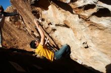 Bouldering in Hueco Tanks on 12/16/2019 with Blue Lizard Climbing and Yoga

Filename: SRM_20191216_1555220.jpg
Aperture: f/10.0
Shutter Speed: 1/500
Body: Canon EOS-1D Mark II
Lens: Canon EF 16-35mm f/2.8 L