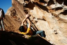 Bouldering in Hueco Tanks on 12/16/2019 with Blue Lizard Climbing and Yoga

Filename: SRM_20191216_1555280.jpg
Aperture: f/7.1
Shutter Speed: 1/500
Body: Canon EOS-1D Mark II
Lens: Canon EF 16-35mm f/2.8 L