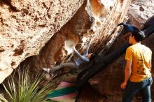 Bouldering in Hueco Tanks on 12/16/2019 with Blue Lizard Climbing and Yoga

Filename: SRM_20191216_1616530.jpg
Aperture: f/4.5
Shutter Speed: 1/320
Body: Canon EOS-1D Mark II
Lens: Canon EF 16-35mm f/2.8 L