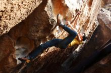 Bouldering in Hueco Tanks on 12/16/2019 with Blue Lizard Climbing and Yoga

Filename: SRM_20191216_1624560.jpg
Aperture: f/6.3
Shutter Speed: 1/250
Body: Canon EOS-1D Mark II
Lens: Canon EF 16-35mm f/2.8 L