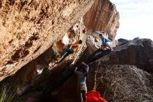 Bouldering in Hueco Tanks on 12/16/2019 with Blue Lizard Climbing and Yoga

Filename: SRM_20191216_1625110.jpg
Aperture: f/8.0
Shutter Speed: 1/250
Body: Canon EOS-1D Mark II
Lens: Canon EF 16-35mm f/2.8 L