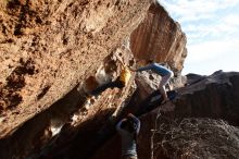Bouldering in Hueco Tanks on 12/16/2019 with Blue Lizard Climbing and Yoga

Filename: SRM_20191216_1625320.jpg
Aperture: f/9.0
Shutter Speed: 1/250
Body: Canon EOS-1D Mark II
Lens: Canon EF 16-35mm f/2.8 L