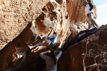 Bouldering in Hueco Tanks on 12/16/2019 with Blue Lizard Climbing and Yoga

Filename: SRM_20191216_1628070.jpg
Aperture: f/8.0
Shutter Speed: 1/250
Body: Canon EOS-1D Mark II
Lens: Canon EF 16-35mm f/2.8 L