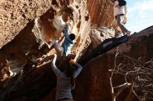 Bouldering in Hueco Tanks on 12/16/2019 with Blue Lizard Climbing and Yoga

Filename: SRM_20191216_1628200.jpg
Aperture: f/9.0
Shutter Speed: 1/250
Body: Canon EOS-1D Mark II
Lens: Canon EF 16-35mm f/2.8 L