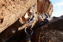 Bouldering in Hueco Tanks on 12/16/2019 with Blue Lizard Climbing and Yoga

Filename: SRM_20191216_1628330.jpg
Aperture: f/9.0
Shutter Speed: 1/250
Body: Canon EOS-1D Mark II
Lens: Canon EF 16-35mm f/2.8 L