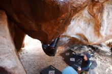 Bouldering in Hueco Tanks on 12/16/2019 with Blue Lizard Climbing and Yoga

Filename: SRM_20191216_1657200.jpg
Aperture: f/2.8
Shutter Speed: 1/160
Body: Canon EOS-1D Mark II
Lens: Canon EF 16-35mm f/2.8 L