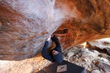 Bouldering in Hueco Tanks on 12/16/2019 with Blue Lizard Climbing and Yoga

Filename: SRM_20191216_1710080.jpg
Aperture: f/2.8
Shutter Speed: 1/100
Body: Canon EOS-1D Mark II
Lens: Canon EF 16-35mm f/2.8 L