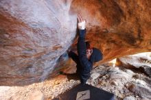 Bouldering in Hueco Tanks on 12/16/2019 with Blue Lizard Climbing and Yoga

Filename: SRM_20191216_1710100.jpg
Aperture: f/2.8
Shutter Speed: 1/100
Body: Canon EOS-1D Mark II
Lens: Canon EF 16-35mm f/2.8 L