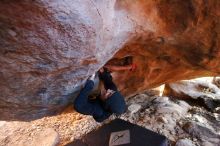 Bouldering in Hueco Tanks on 12/16/2019 with Blue Lizard Climbing and Yoga

Filename: SRM_20191216_1711240.jpg
Aperture: f/3.2
Shutter Speed: 1/250
Body: Canon EOS-1D Mark II
Lens: Canon EF 16-35mm f/2.8 L