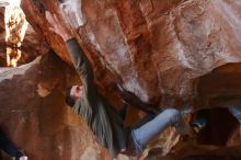 Bouldering in Hueco Tanks on 12/16/2019 with Blue Lizard Climbing and Yoga

Filename: SRM_20191216_1718340.jpg
Aperture: f/3.5
Shutter Speed: 1/250
Body: Canon EOS-1D Mark II
Lens: Canon EF 16-35mm f/2.8 L