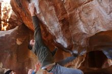 Bouldering in Hueco Tanks on 12/16/2019 with Blue Lizard Climbing and Yoga

Filename: SRM_20191216_1719330.jpg
Aperture: f/3.2
Shutter Speed: 1/250
Body: Canon EOS-1D Mark II
Lens: Canon EF 16-35mm f/2.8 L