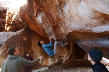 Bouldering in Hueco Tanks on 12/16/2019 with Blue Lizard Climbing and Yoga

Filename: SRM_20191216_1720400.jpg
Aperture: f/4.0
Shutter Speed: 1/250
Body: Canon EOS-1D Mark II
Lens: Canon EF 16-35mm f/2.8 L