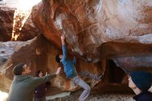 Bouldering in Hueco Tanks on 12/16/2019 with Blue Lizard Climbing and Yoga

Filename: SRM_20191216_1720411.jpg
Aperture: f/4.0
Shutter Speed: 1/250
Body: Canon EOS-1D Mark II
Lens: Canon EF 16-35mm f/2.8 L