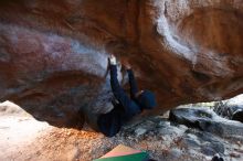 Bouldering in Hueco Tanks on 12/16/2019 with Blue Lizard Climbing and Yoga

Filename: SRM_20191216_1729140.jpg
Aperture: f/2.8
Shutter Speed: 1/125
Body: Canon EOS-1D Mark II
Lens: Canon EF 16-35mm f/2.8 L