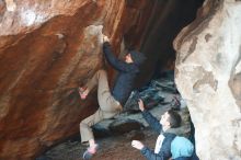 Bouldering in Hueco Tanks on 12/16/2019 with Blue Lizard Climbing and Yoga

Filename: SRM_20191216_1747340.jpg
Aperture: f/2.8
Shutter Speed: 1/250
Body: Canon EOS-1D Mark II
Lens: Canon EF 50mm f/1.8 II
