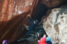 Bouldering in Hueco Tanks on 12/16/2019 with Blue Lizard Climbing and Yoga

Filename: SRM_20191216_1747420.jpg
Aperture: f/3.5
Shutter Speed: 1/250
Body: Canon EOS-1D Mark II
Lens: Canon EF 50mm f/1.8 II