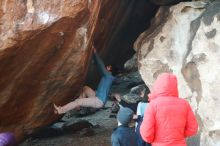 Bouldering in Hueco Tanks on 12/16/2019 with Blue Lizard Climbing and Yoga

Filename: SRM_20191216_1750050.jpg
Aperture: f/2.5
Shutter Speed: 1/250
Body: Canon EOS-1D Mark II
Lens: Canon EF 50mm f/1.8 II