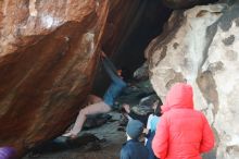 Bouldering in Hueco Tanks on 12/16/2019 with Blue Lizard Climbing and Yoga

Filename: SRM_20191216_1750060.jpg
Aperture: f/2.8
Shutter Speed: 1/250
Body: Canon EOS-1D Mark II
Lens: Canon EF 50mm f/1.8 II