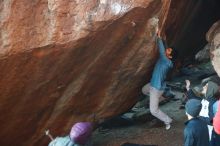 Bouldering in Hueco Tanks on 12/16/2019 with Blue Lizard Climbing and Yoga

Filename: SRM_20191216_1750220.jpg
Aperture: f/2.8
Shutter Speed: 1/250
Body: Canon EOS-1D Mark II
Lens: Canon EF 50mm f/1.8 II