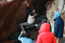 Bouldering in Hueco Tanks on 12/16/2019 with Blue Lizard Climbing and Yoga

Filename: SRM_20191216_1756300.jpg
Aperture: f/2.8
Shutter Speed: 1/250
Body: Canon EOS-1D Mark II
Lens: Canon EF 50mm f/1.8 II