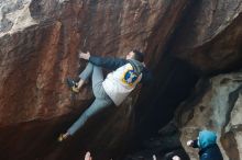 Bouldering in Hueco Tanks on 12/16/2019 with Blue Lizard Climbing and Yoga

Filename: SRM_20191216_1757230.jpg
Aperture: f/3.5
Shutter Speed: 1/250
Body: Canon EOS-1D Mark II
Lens: Canon EF 50mm f/1.8 II