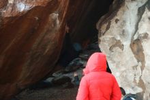 Bouldering in Hueco Tanks on 12/16/2019 with Blue Lizard Climbing and Yoga

Filename: SRM_20191216_1758300.jpg
Aperture: f/2.5
Shutter Speed: 1/250
Body: Canon EOS-1D Mark II
Lens: Canon EF 50mm f/1.8 II