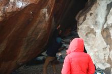 Bouldering in Hueco Tanks on 12/16/2019 with Blue Lizard Climbing and Yoga

Filename: SRM_20191216_1758330.jpg
Aperture: f/2.5
Shutter Speed: 1/250
Body: Canon EOS-1D Mark II
Lens: Canon EF 50mm f/1.8 II