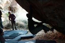 Bouldering in Hueco Tanks on 12/16/2019 with Blue Lizard Climbing and Yoga

Filename: SRM_20191216_1801170.jpg
Aperture: f/2.0
Shutter Speed: 1/250
Body: Canon EOS-1D Mark II
Lens: Canon EF 50mm f/1.8 II