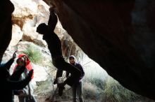 Bouldering in Hueco Tanks on 12/16/2019 with Blue Lizard Climbing and Yoga

Filename: SRM_20191216_1801430.jpg
Aperture: f/2.2
Shutter Speed: 1/250
Body: Canon EOS-1D Mark II
Lens: Canon EF 50mm f/1.8 II