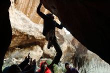 Bouldering in Hueco Tanks on 12/16/2019 with Blue Lizard Climbing and Yoga

Filename: SRM_20191216_1802060.jpg
Aperture: f/3.5
Shutter Speed: 1/250
Body: Canon EOS-1D Mark II
Lens: Canon EF 50mm f/1.8 II