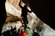 Bouldering in Hueco Tanks on 12/16/2019 with Blue Lizard Climbing and Yoga

Filename: SRM_20191216_1802070.jpg
Aperture: f/3.5
Shutter Speed: 1/250
Body: Canon EOS-1D Mark II
Lens: Canon EF 50mm f/1.8 II