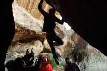 Bouldering in Hueco Tanks on 12/16/2019 with Blue Lizard Climbing and Yoga

Filename: SRM_20191216_1802071.jpg
Aperture: f/4.0
Shutter Speed: 1/250
Body: Canon EOS-1D Mark II
Lens: Canon EF 50mm f/1.8 II
