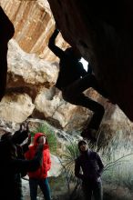 Bouldering in Hueco Tanks on 12/16/2019 with Blue Lizard Climbing and Yoga

Filename: SRM_20191216_1802100.jpg
Aperture: f/4.0
Shutter Speed: 1/250
Body: Canon EOS-1D Mark II
Lens: Canon EF 50mm f/1.8 II