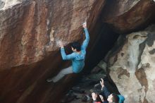 Bouldering in Hueco Tanks on 12/16/2019 with Blue Lizard Climbing and Yoga

Filename: SRM_20191216_1804080.jpg
Aperture: f/2.8
Shutter Speed: 1/250
Body: Canon EOS-1D Mark II
Lens: Canon EF 50mm f/1.8 II