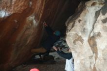 Bouldering in Hueco Tanks on 12/16/2019 with Blue Lizard Climbing and Yoga

Filename: SRM_20191216_1805310.jpg
Aperture: f/2.2
Shutter Speed: 1/250
Body: Canon EOS-1D Mark II
Lens: Canon EF 50mm f/1.8 II