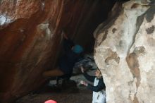 Bouldering in Hueco Tanks on 12/16/2019 with Blue Lizard Climbing and Yoga

Filename: SRM_20191216_1805320.jpg
Aperture: f/2.2
Shutter Speed: 1/250
Body: Canon EOS-1D Mark II
Lens: Canon EF 50mm f/1.8 II