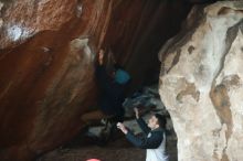 Bouldering in Hueco Tanks on 12/16/2019 with Blue Lizard Climbing and Yoga

Filename: SRM_20191216_1805321.jpg
Aperture: f/2.2
Shutter Speed: 1/250
Body: Canon EOS-1D Mark II
Lens: Canon EF 50mm f/1.8 II