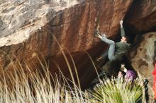 Bouldering in Hueco Tanks on 12/16/2019 with Blue Lizard Climbing and Yoga

Filename: SRM_20191216_1808210.jpg
Aperture: f/2.8
Shutter Speed: 1/250
Body: Canon EOS-1D Mark II
Lens: Canon EF 50mm f/1.8 II