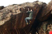 Bouldering in Hueco Tanks on 12/16/2019 with Blue Lizard Climbing and Yoga

Filename: SRM_20191216_1808310.jpg
Aperture: f/3.5
Shutter Speed: 1/250
Body: Canon EOS-1D Mark II
Lens: Canon EF 50mm f/1.8 II