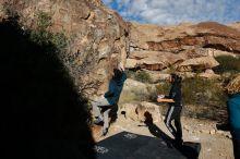 Bouldering in Hueco Tanks on 12/19/2019 with Blue Lizard Climbing and Yoga

Filename: SRM_20191219_1100100.jpg
Aperture: f/7.1
Shutter Speed: 1/500
Body: Canon EOS-1D Mark II
Lens: Canon EF 16-35mm f/2.8 L